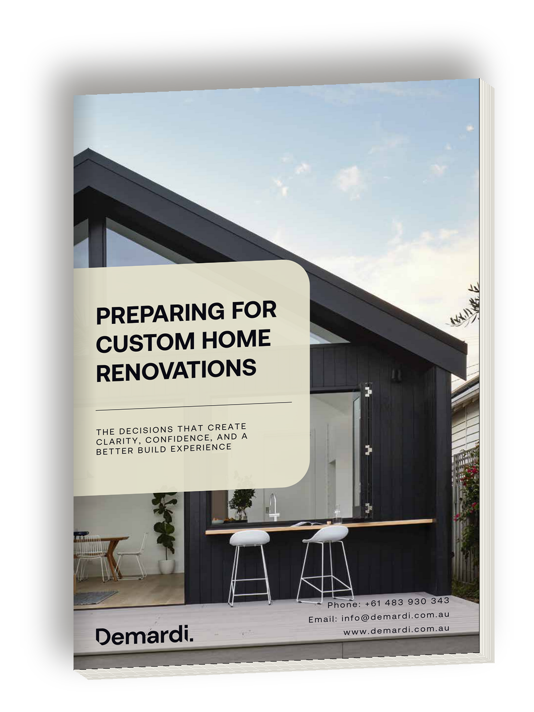 Preparing for Custom Home Renovations, a free Demardi guide